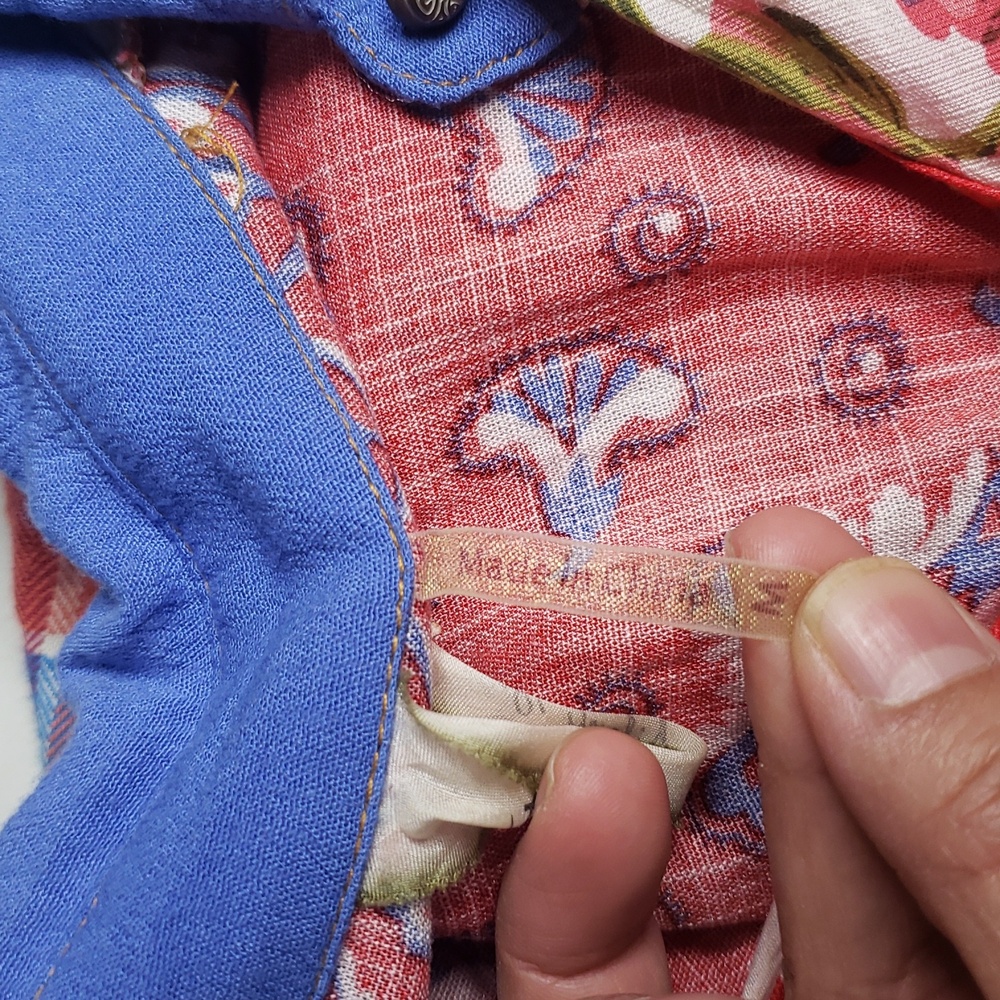 Aratta Silent Journey Indepence Day Dolman Sleeves Shirt Size M Boho Patchwork - Picture 10 of 16